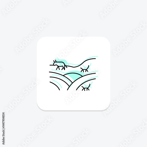 Field With Animals, vector, pixel perfect, illustrator file