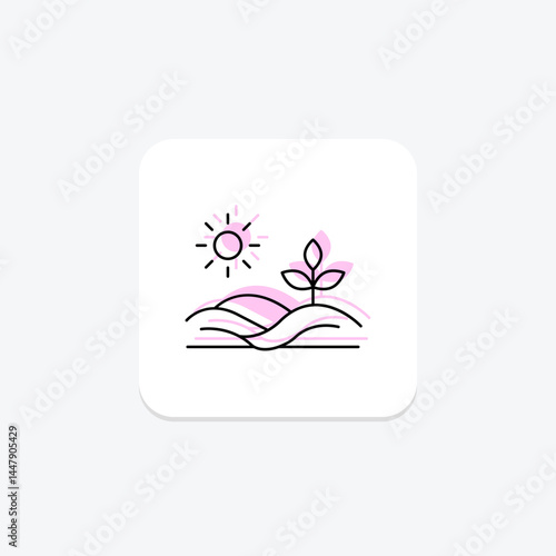 Fertilized Land, vector, pixel perfect, illustrator file