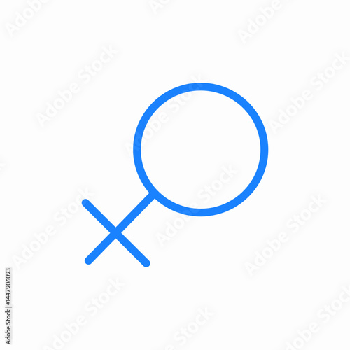female symbol gender icon sign vector