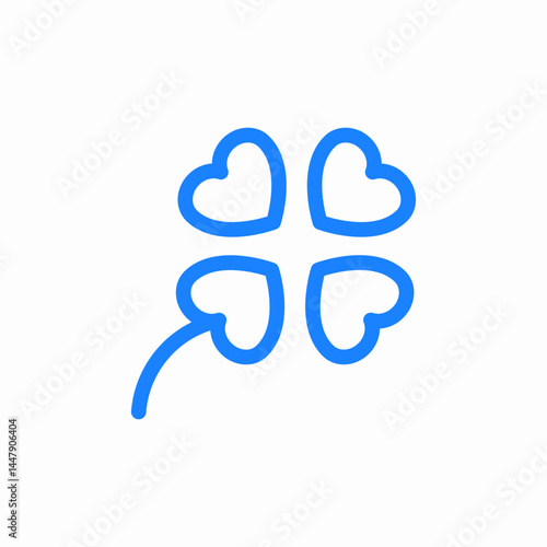 four leaf clover icon sign vector