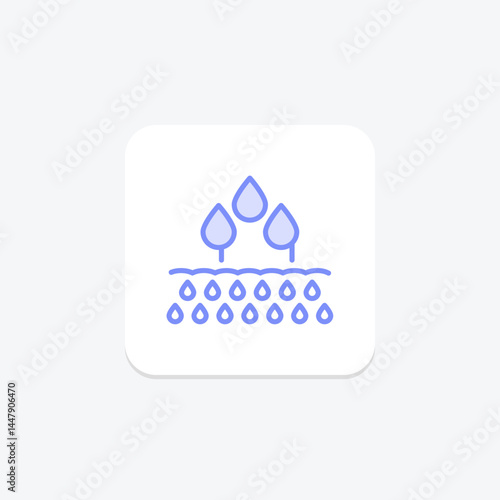 Watered Field, vector, pixel perfect, illustrator file