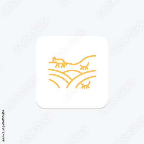 Field With Animals, vector, pixel perfect, illustrator file