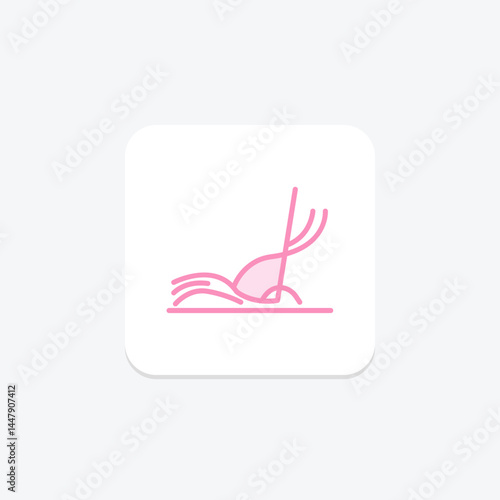 Straw In Field, vector, pixel perfect, illustrator file