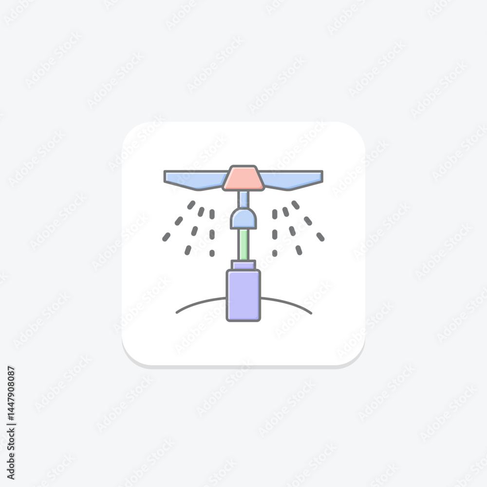 Farm Sprinkler, vector, pixel perfect, illustrator file Farm Sprinkler, vector, pixel perfect, illustrator file