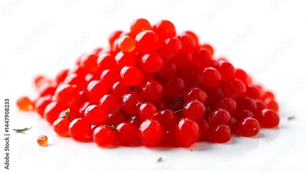 Red caviar isolated on the white background Red caviar isolated on the white background