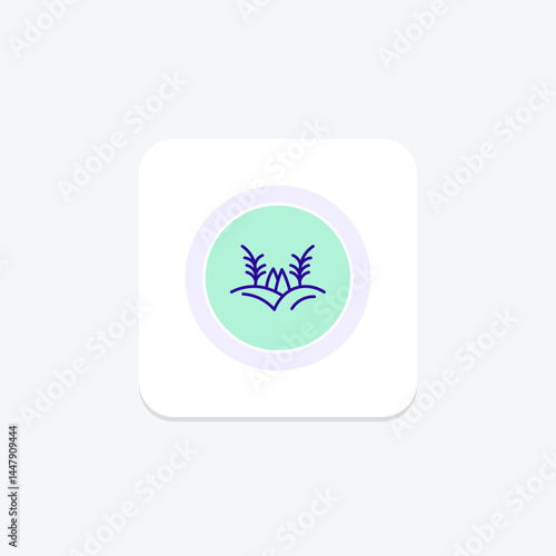 Rice Field, vector, pixel perfect, illustrator file