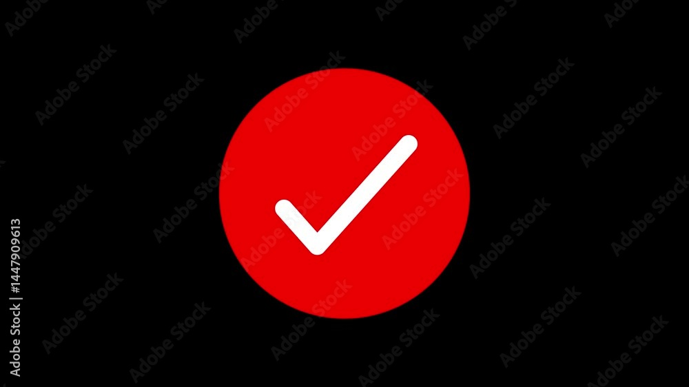 Clean and Simple Circle Fill Check Mark Icon Animation, Minimalist Circle Fill Check Mark Icon Motion Graphics Clean and Simple Circle Fill Check Mark Icon Animation, Minimalist Circle Fill Check Mark Icon Motion Graphics