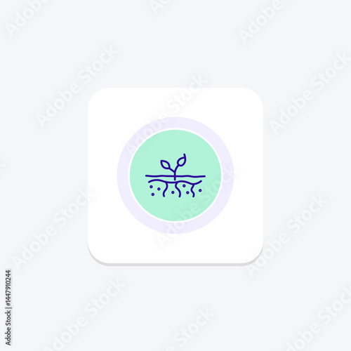 Soil With Roots, vector, pixel perfect, illustrator file