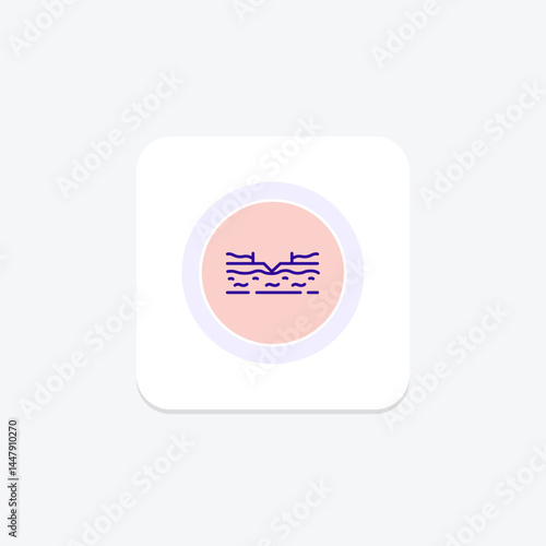 Water Channels In Field, vector, pixel perfect, illustrator file