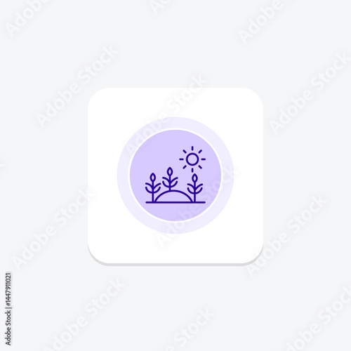 Morning Light On Crops, vector, pixel perfect, illustrator file