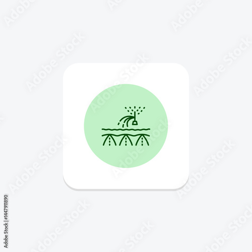 Irrigated Land, vector, pixel perfect, illustrator file