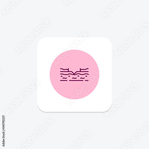 Water Channels In Field, vector, pixel perfect, illustrator file