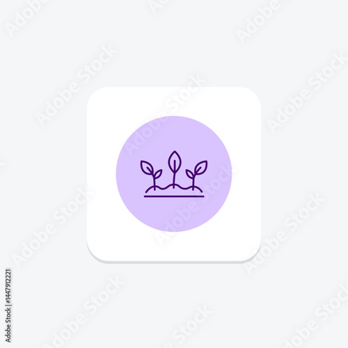 Sprouting Plants, vector, pixel perfect, illustrator file