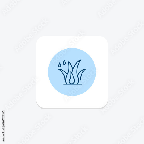 Grass With Dew, vector, pixel perfect, illustrator file