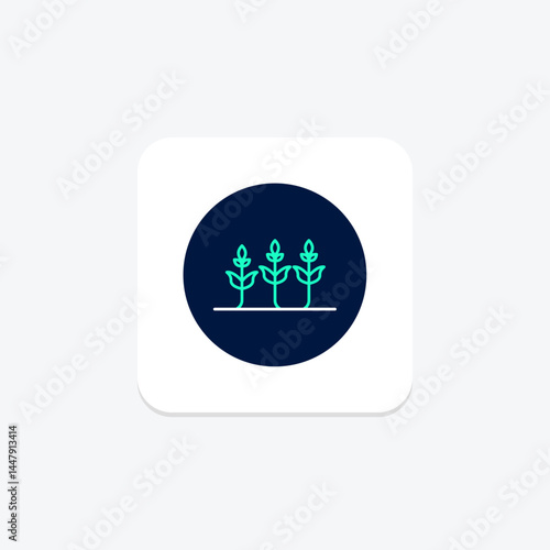 Growing Crops, vector, pixel perfect, illustrator file