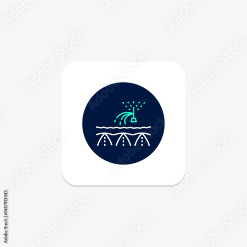 Irrigated Land, vector, pixel perfect, illustrator file