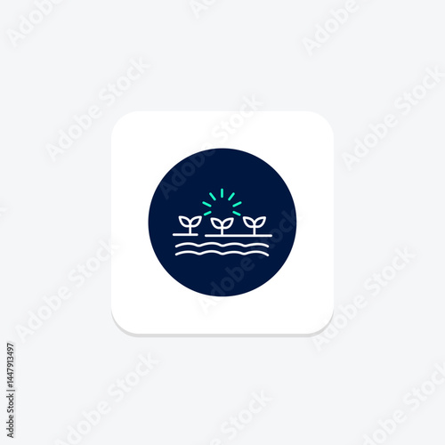 Cultivated Field, vector, pixel perfect, illustrator file