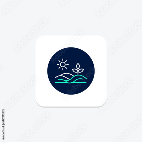 Fertilized Land, vector, pixel perfect, illustrator file