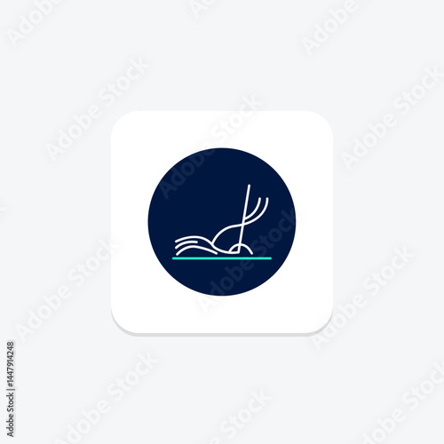 Straw In Field, vector, pixel perfect, illustrator file