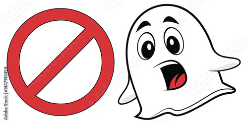 Ghostbusters Iconic Vector Design: Fun Ghost Character Illustration	