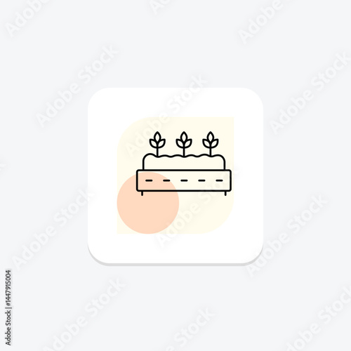 Raised Beds, vector, pixel perfect, illustrator file