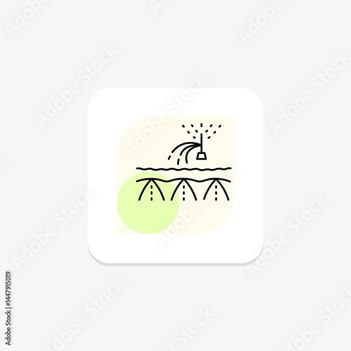 Irrigated Land, vector, pixel perfect, illustrator file
