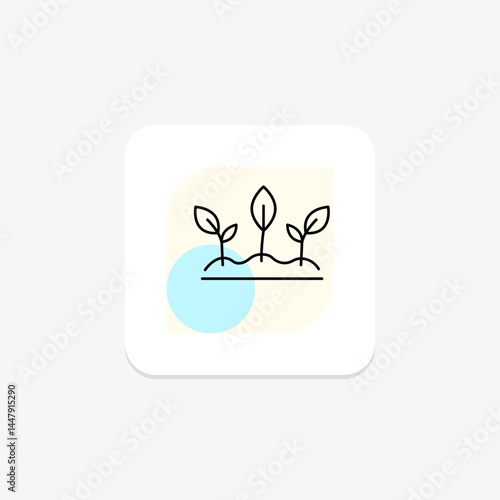 Sprouting Plants, vector, pixel perfect, illustrator file