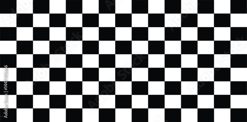 black and white chess board isolated on white background.