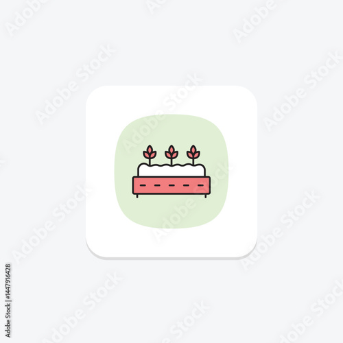 Raised Beds, vector, pixel perfect, illustrator file