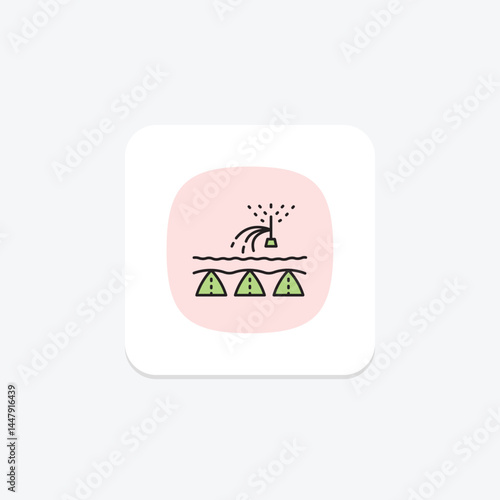 Irrigated Land, vector, pixel perfect, illustrator file