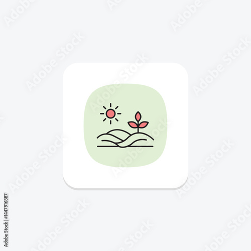 Fertilized Land, vector, pixel perfect, illustrator file