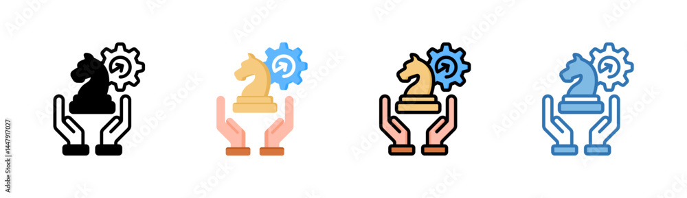Fototapeta premium Business Strategy Icon