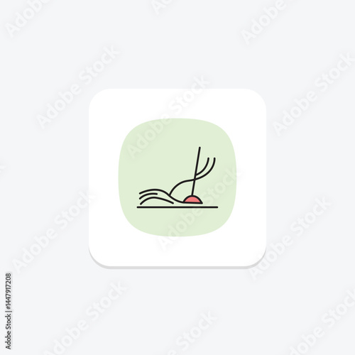 Straw In Field, vector, pixel perfect, illustrator file