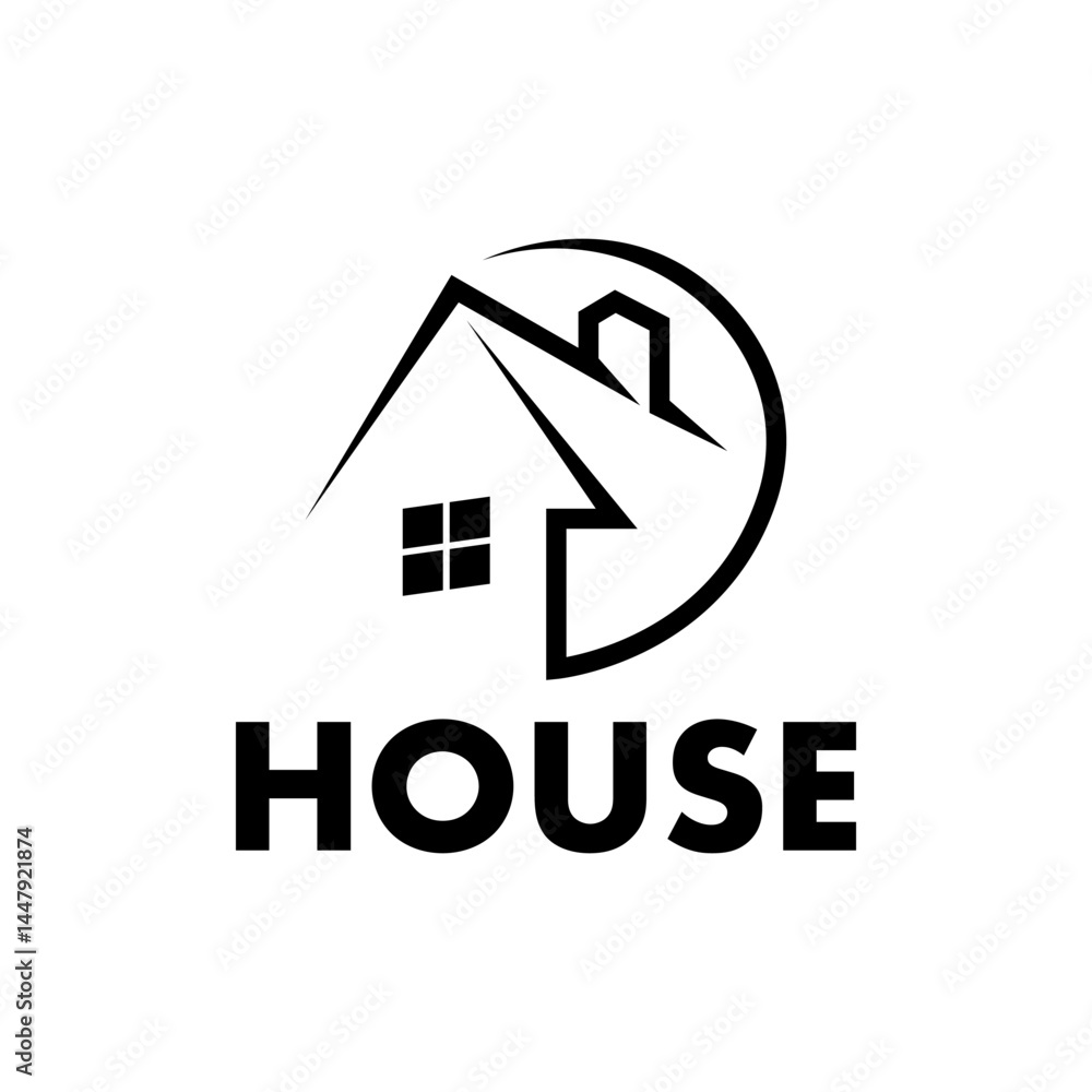 House building logo design template House building logo design template