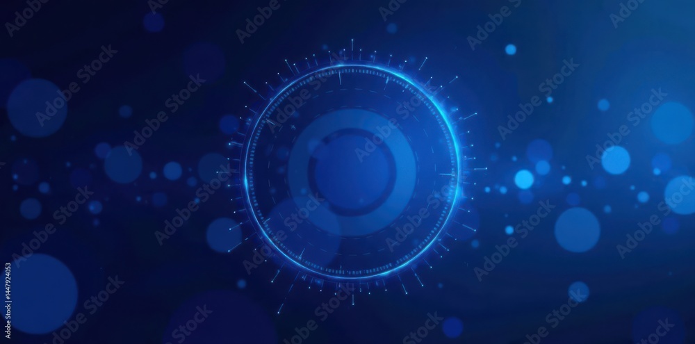 Abstract blue tech circle pattern, gradient backdrop , innovation, artificial intelligence Abstract blue tech circle pattern, gradient backdrop , innovation, artificial intelligence