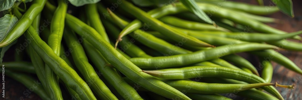 Vibrant Green Beans: A Lush Still Life of Fresh Produce Vibrant Green Beans: A Lush Still Life of Fresh Produce