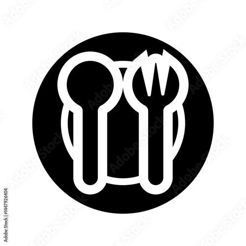 Spoon icon design template SVG