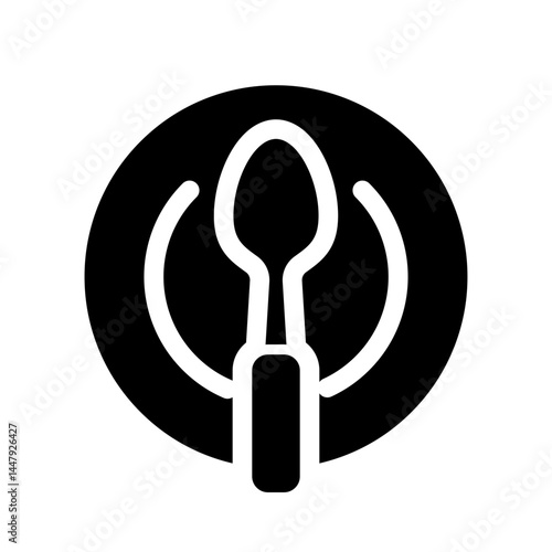 Spoon icon design template SVG