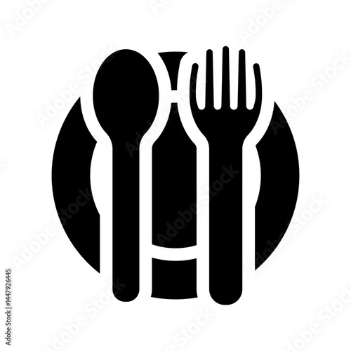 Spoon icon design template SVG