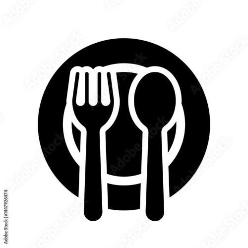 Spoon icon design template SVG