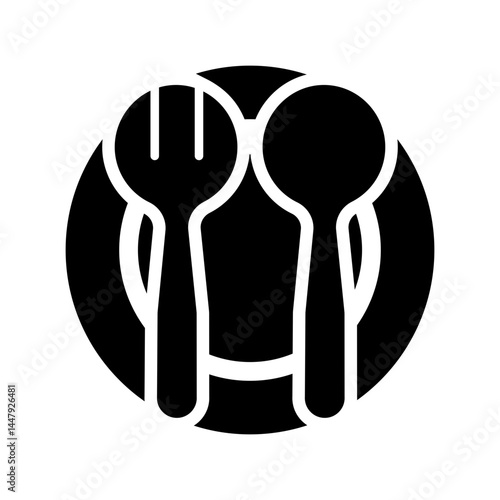 Spoon icon design template SVG