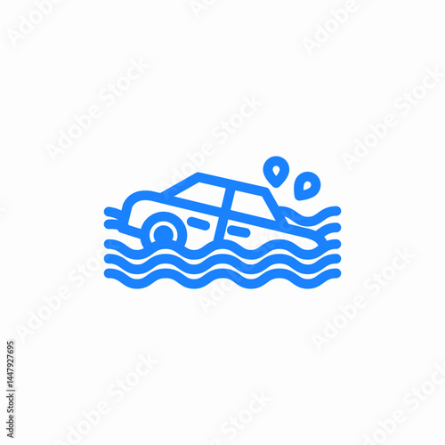 car drawning icon sign vector