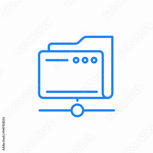 folder contorls icon sign vector