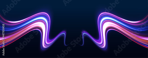 With vibrant neon colors and high-speed light motion, this design illustrates the evolution of wireless communication. Fiber optic technology is key in delivering faster and more reliable internet.	