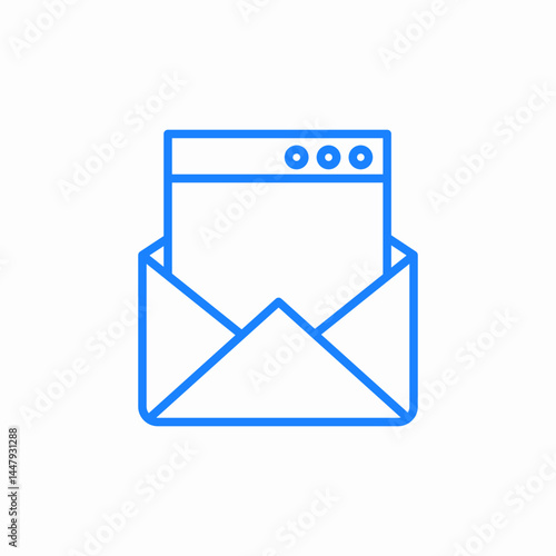 letter page icon sign vector