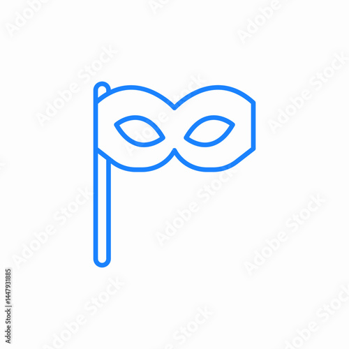mascarade mask icon sign vector
