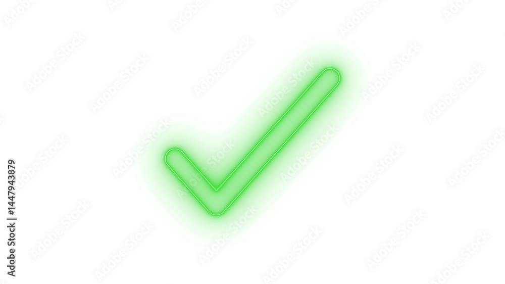 Bright Neon Glowing Simple Check Mark Animation, Vibrant Neon Glowing Simple Check Mark Animation Bright Neon Glowing Simple Check Mark Animation, Vibrant Neon Glowing Simple Check Mark Animation