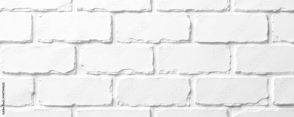 Clean, smooth white brick, minimal grout lines, surface, white bricks, mortar Clean, smooth white brick, minimal grout lines, surface, white bricks, mortar