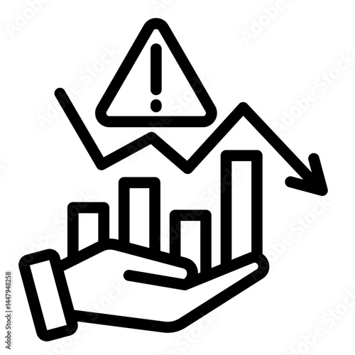 Financial Crisis  Icon Element For Design	