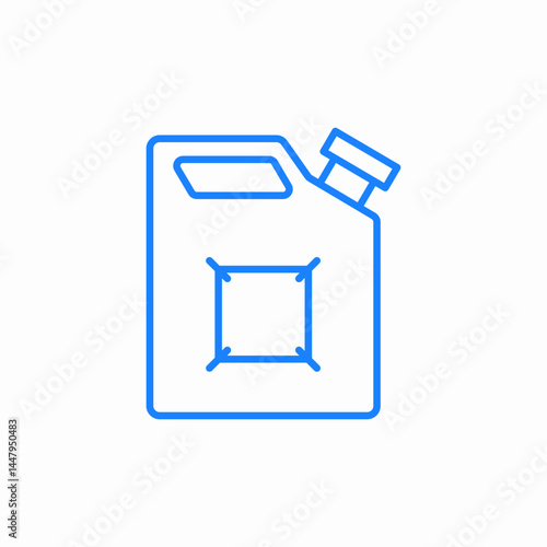 fuel canister container icon sign vector
